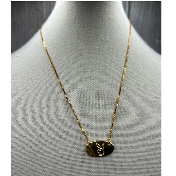 PLAYBOY RARE❗️VTG Playboy Bunny Gold Necklace with Box & Tag Collector Vintage - Picture 8 of 12